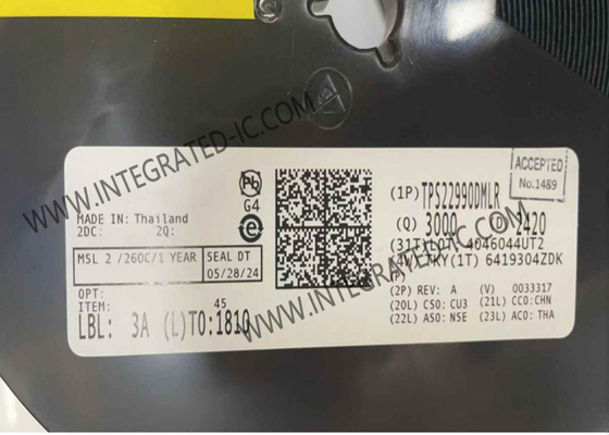 تراشه مدار یکپارچه TPS22990DMLR 3.9mΩ On-Resistance Load Switch IC WSON-10