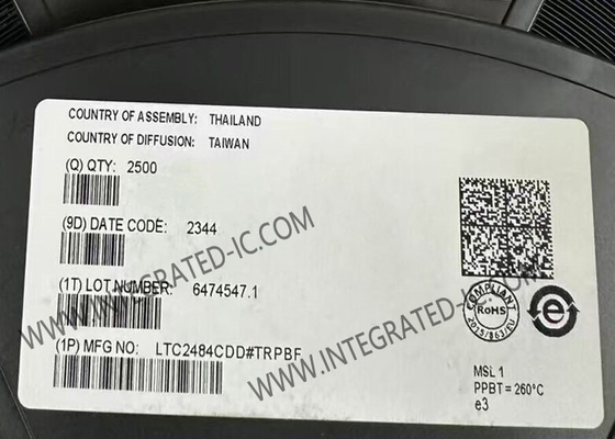 LTC2484CDD تراشه مدار یکپارچه 24 بیتی ΔΣ ADC با آسان Drive Input Current Cancellation DFN-10