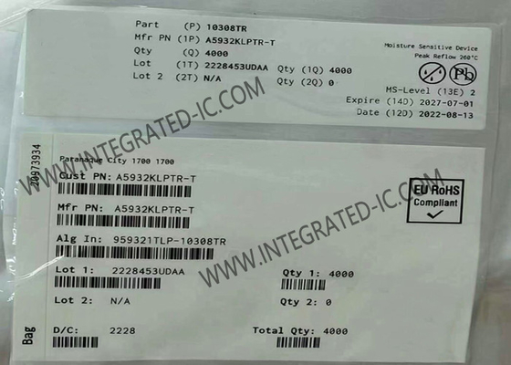 A5932KLPTR چیپ مدار یکپارچه سه فاز سینوسایدال کنترل کننده فن بدون سنسور TSSOP-24