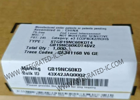 STGB19NC60KDT4 چیپ مدار یکپارچه 20A 600V مدار کوتاه ترانزیستورهای IGBT