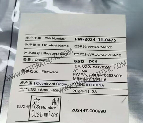 ماژول ارتباط بی سیم چند پروتکل ESP32-WROOM-32D ماژول های WiFi BT MCU