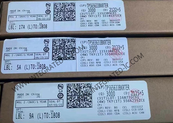 TPS65633BKRTER تراشه مدار یکپارچه 4.5V به 4.8V تبدیل VI بالا