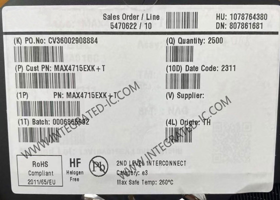 MAX4715EXK چیپ مدار یکپارچه 400mOhm SPST سوئیچ های آنالوگ واحد SC70-5