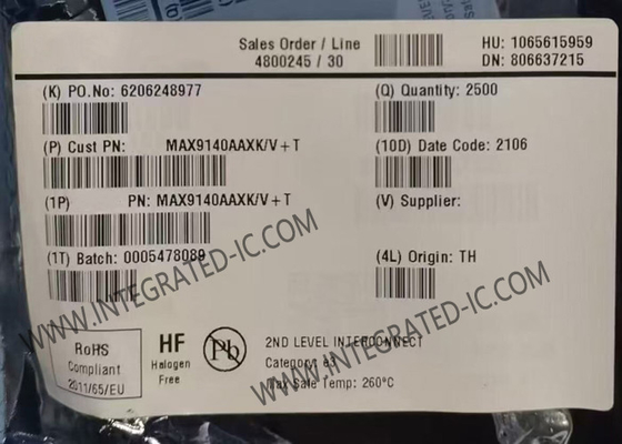 MAX9140AAXK چیپ مدار یکپارچه 40ns یک کانال مقایسه کننده های با سرعت بالا SC-70-5