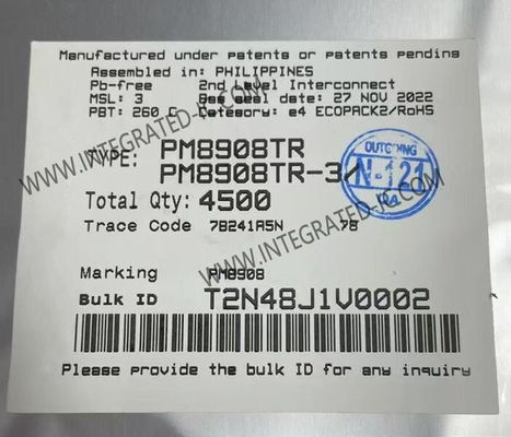 PM8908TR پیچ مدار یکپارچه تبدیل کننده یکپارچه برای پایان حافظه DDR