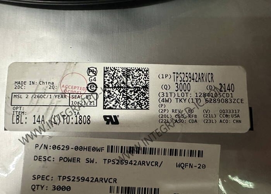 TPS25942ARVCR چیپ مدار یکپارچه 5A فیوز الکترونیکی WQFN-20 eFuse Power MUX