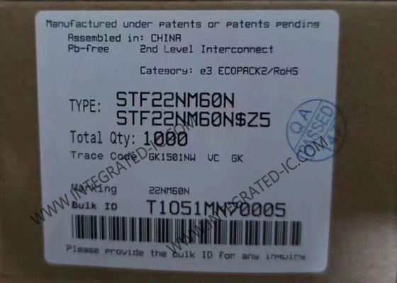 STF22NM60N چیپ مدار یکپارچه 600 ولت MDmesh II N-Channel Power MOSFET ترانزیستورها