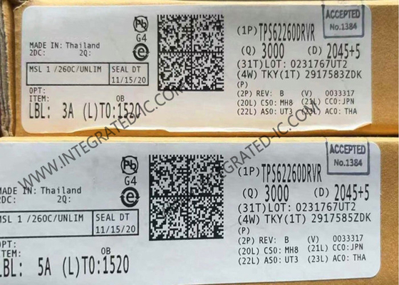 TPS62260DRVR تراشه مدار یکپارچه 600mA مترادف مرحله پایین WSON-6
