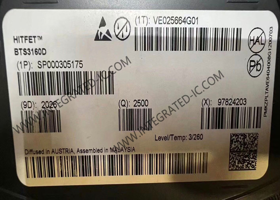 BTS3160D چیپ مدار یکپارچه 10Ω سوئیچ قدرت پایین هوشمند IC TO-252-5