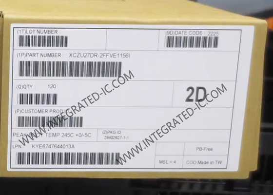 تراشه پردازنده AI XCZU27DR-2FFVE1156I Zynq UltraScale+ RFSoC Gen 1 SoC سازگاری FBGA-1156