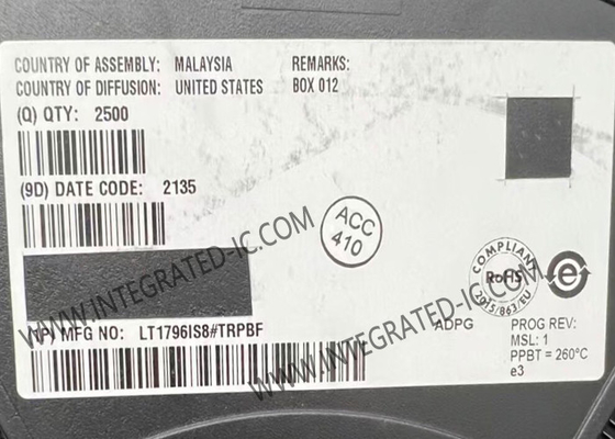 LT1796IS8 تراشه مدار یکپارچه 125kbps ولتاژ بیش از حد خطای محافظت شده CAN Transceiver