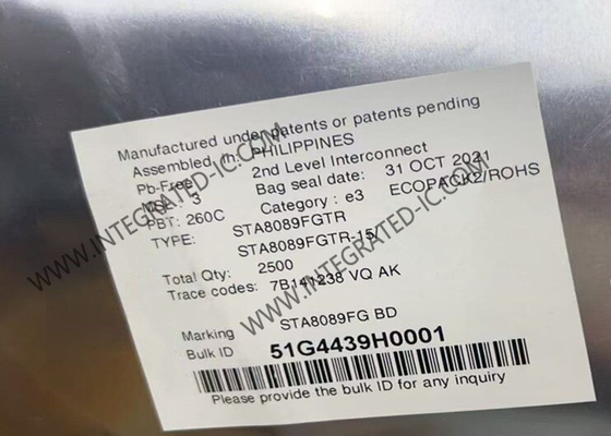 ماژول ارتباطات بی سیم STA8089FGTR گیرنده RF با عملکرد بالا IC 56-VFQFN