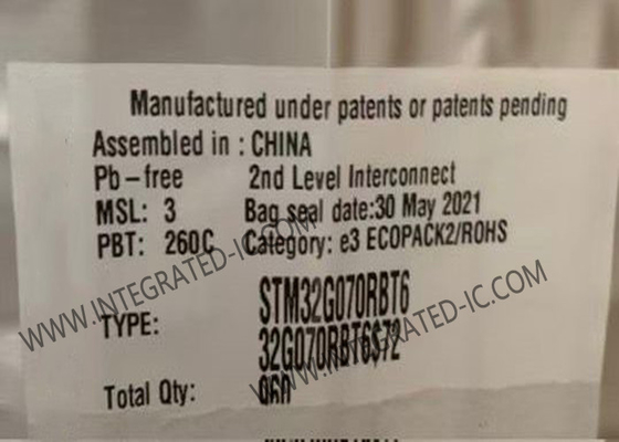 MCU میکروکنترلر STM32G070RBT6 36 KB رم اصلی ARM Cortex-M0+ MCU