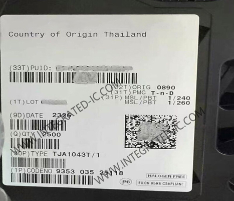 TJA1043T چیپ مدار یکپارچه گیرنده CAN با سرعت بالا با حالت آماده و حالت خواب