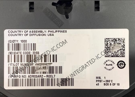 ADR03ARZ تراشه مدار یکپارچه 2.5V ولتاژ مرجع SOIC8 PMIC مدیریت برق