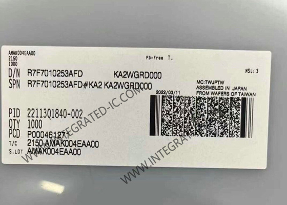 R7F7010253AFD میکروکنترلر MCU 32 بیتی 120MHz میکروکنترلر MCU برای کنترل بدن