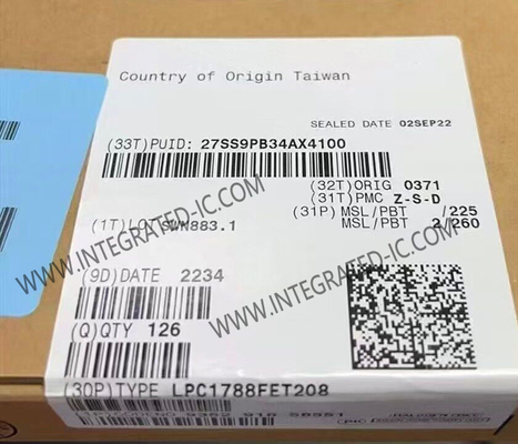 میکروکنترلر MCU LPC1788FET208 ARM Cortex-M3 IC میکروکنترلر تک هسته ای