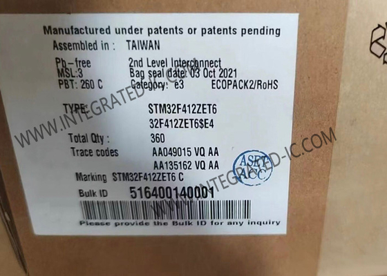 IC 144-LQFP میکروکنترلر 32 بیتی تک هسته ای STM32F412ZET6