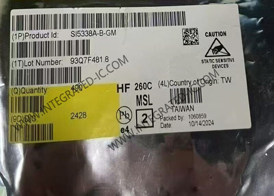 SI5338A-B-GM چیپ مدار یکپارچه 710MHz ژنراتور ساعت Jitter کم IC QFN24