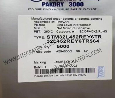 میکروکنترلر MCU STM32L452REY6TR میکروکنترلر آی سی 32 بیتی تک هسته ای 64-UFBGA