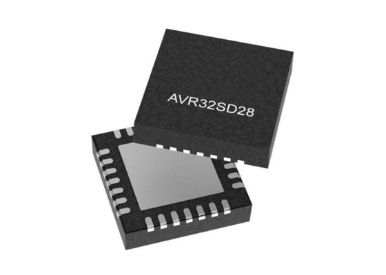 AVR32SD28T-I/3LW میکروکنترلر MCU 8Bit دو هسته ای MCU VQFN28 AVR SD میکروکنترلر