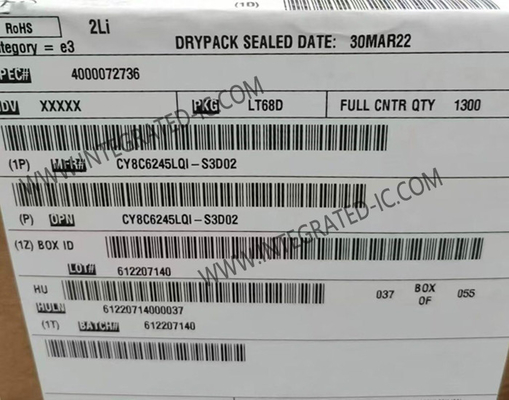 CY8C6245LQI-S3D02 میکروکنترلر MCU PSOCTM 6 میکروکنترلر MCU دو هسته ای 32 بیتی