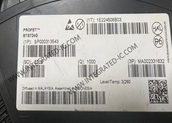 تراشه مدار مجتمع BTS724G سوئیچ قدرت سمت بالای هوشمند چهار کاناله PG-DSO-20