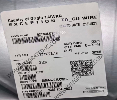 MMA5224LCWR2 Sensor IC X-Axis PSI5 Accelerometer QFN16 PSI5 سنسورهای بین المللی