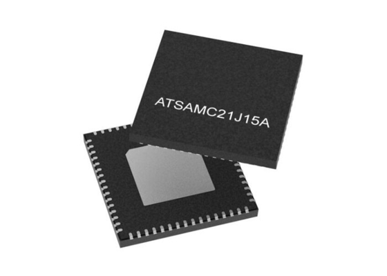 میکروکنترلر ATSAMC21J15A-MN MCU 32 بیتی تک هسته‌ای MCU VQFN64 SAM C21 Series MCU