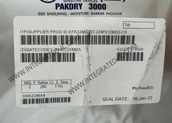 ماژول ارتباطات بی سیم EFR32MG22C224F512IM32-C 106.7dBm RF Transceiver IC 32-VFQFN