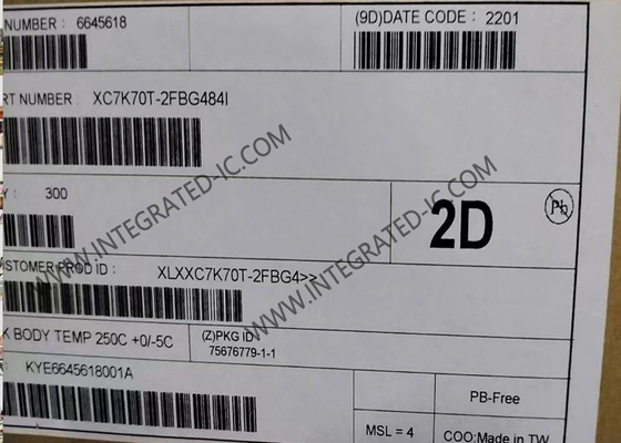 تراشه مدار مجتمع XC7K70T-2FBG484I با عملکرد بالا Kintex 7 FPGA IC 484BGA