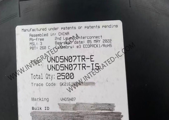 VND5N07TR چیپ مدار یکپارچه OMNIFET II ترانزیستورهای MOSFET قدرت کاملاً محافظت شده