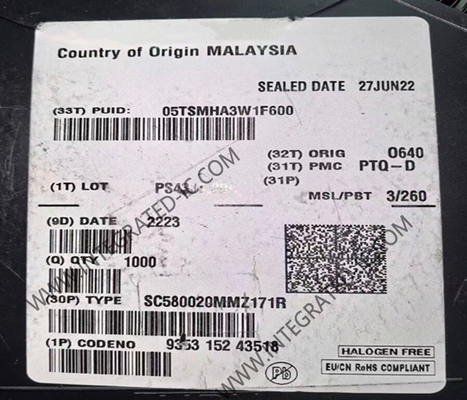 SC580020MMZ171R میکروکنترلر MCU پردازنده جاسازی شده با عملکرد بالا بسته BGA