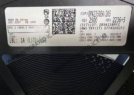 OPA2350EA چیپ مدار یکپارچه تقویت کننده عملیاتی دوگانه با سرعت بالا و کم سر و صدا