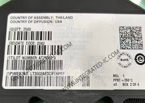 LT3502AEDC چیپ مدار یکپارچه 2.2MHz 500mA تنظیم کننده های قدم به پایین بسته DFN-8