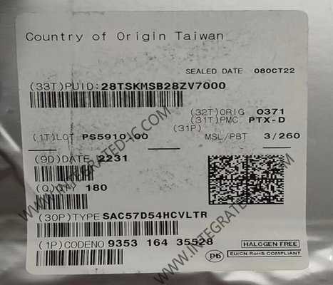 MCU میکروکنترلر SAC57D54HCVLTR 3.15V تا 5.5V MCU سه هسته ای 32 بیتی