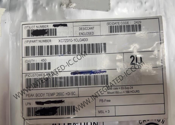 هدف کلی XC7Z010-1CLG400I 28K سلول های منطقی میدان آرایه دروازه قابل برنامه ریزی