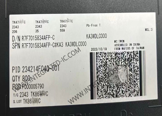 ریزکنترلر R7F7015834AFP MCU کم مصرف 120 مگاهرتز RH850/F1K ریزکنترلرهای خودرو