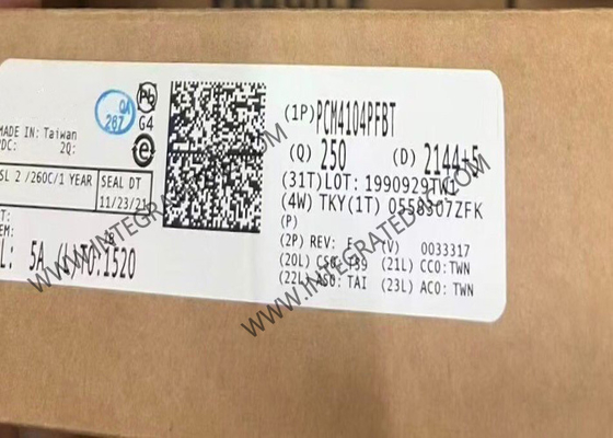 تراشه مدار یکپارچه PCM4104PFBT تراشه مدار یکپارچه 118dB Audio DAC 24Bit Digital To Analog Converter