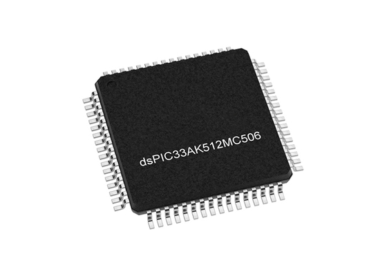 میکروکنترلر DSPIC33AK512MC506-I/PT MCU کنترل‌کننده سیگنال دیجیتال تک هسته‌ای با واحد ممیز شناور