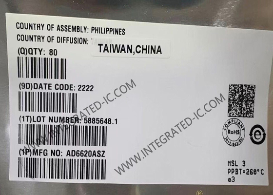 تراشه مدار مجتمع AD6620ASZ پردازشگر سیگنال دریافت دیجیتال 65MSPS