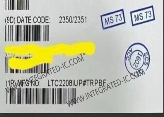 تراشه مدار مجتمع LTC2208IUP مبدل آنالوگ به دیجیتال 14 بیتی 130Msps QFN64