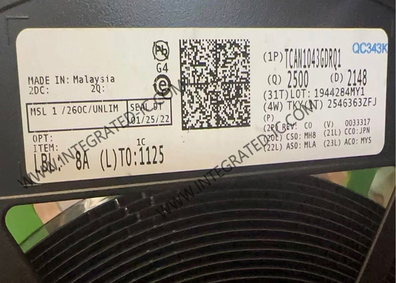 تراشه مدار مجتمع TCAN1043GDRQ1، فرستنده-گیرنده CAN کم مصرف خودرویی، SOIC14