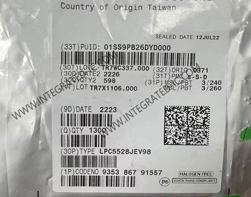 LPC5528JEV98 میکروکنترلر MCU جریان اصلی ARM Cortex-M33 میکروکنترلر