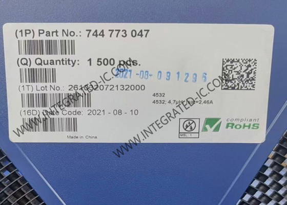 744773047 تراشه مدار مجتمع 4.7 میکروهانری سلف های قدرت 1.82 آمپر سلف سیم پیچی شده