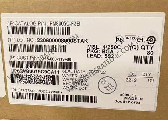 تراشه مدار مجتمع PM8005C-F3EI، توسعه‌دهنده SAS 36 پورت، توسعه‌دهنده‌های ورودی/خروجی 6 گیگابیت، BGA592