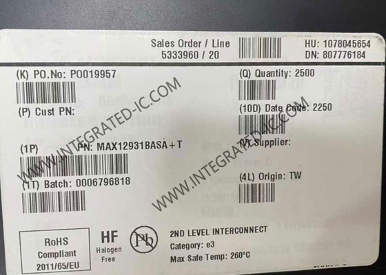 چیپ مدار یکپارچه MAX12931BASA دو کانال کم مصرف 3kVRMS جداکننده های دیجیتال