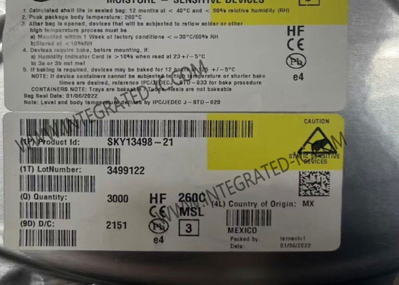 ماژول ارتباط بی‌سیم SKY13498-21 از 0.7 گیگاهرتز تا 2.7 گیگاهرتز SP10T MIPI ماژول سوئیچ آنتن