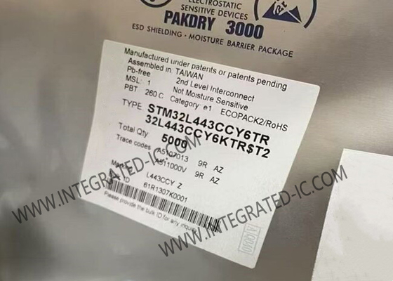 STM32L443CCY6 میکروکنترلر MCU MCU جاسازی شده 80MHz 32 بیتی تک هسته ای MCU WLCSP49