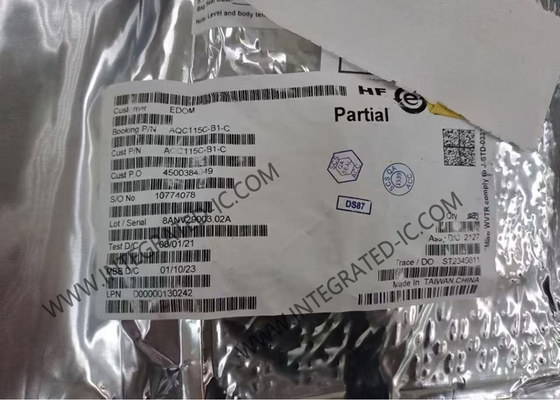 تراشه اترنت PCIe 2.5 گیگابیت بر ثانیه تراشه مدار مجتمع تک پورت AQC115C-B1-C 4 سرعته 64FCBGA